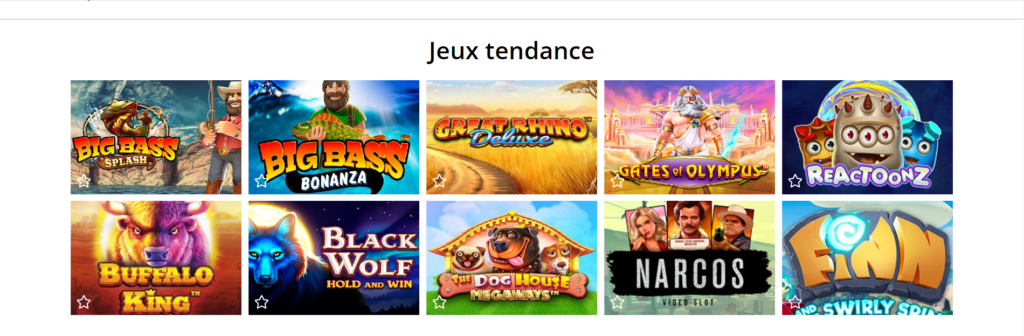 avis rouge casino : jeux tendance